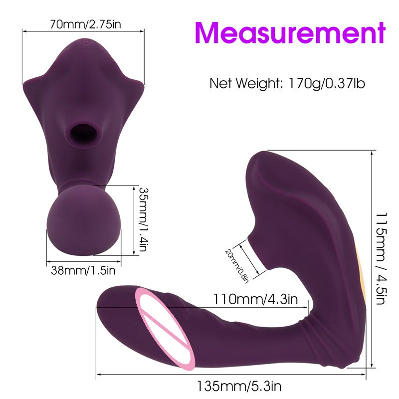 Clitoral Sucking Vibrator with 10 Intensities Modes for Women, Waterproof Rechargeable Quiet Clitoris Nipples Suction Stimulator