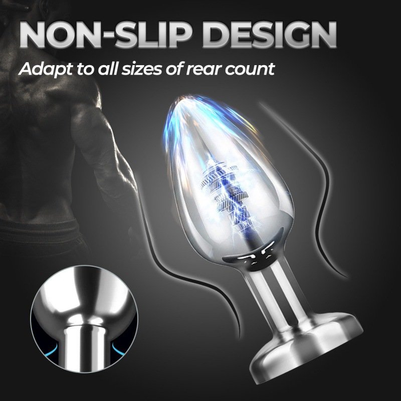 Hot Sales Metal Wireless Remote Control Anal Plug Masturbator Massager Anal Penis Vibrator Men's and women's Adult Sex Toys USB