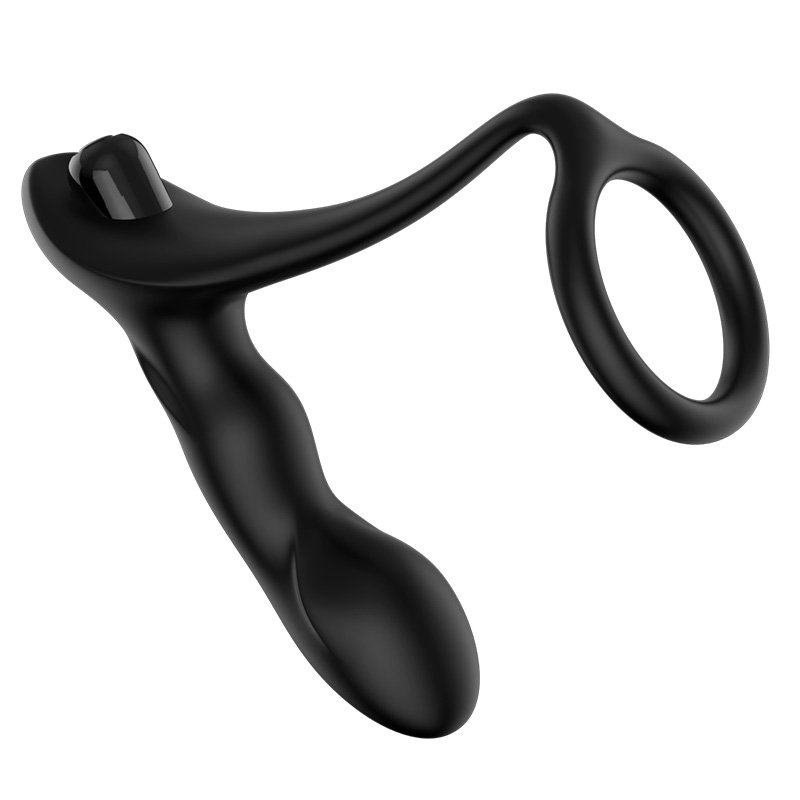 Male G-point Remote Control Backyard Massager Silicone Anal Plug Toy Vibration Lock Sperm Ring Prostate Massager Sex Toy For Men