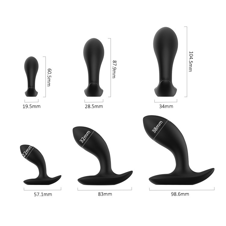 Anal Plug Butt Sex Toys For Women Men Soft Silicone Prostate Massager Mini Erotic Black Vibrator Anal Toys For Adults
