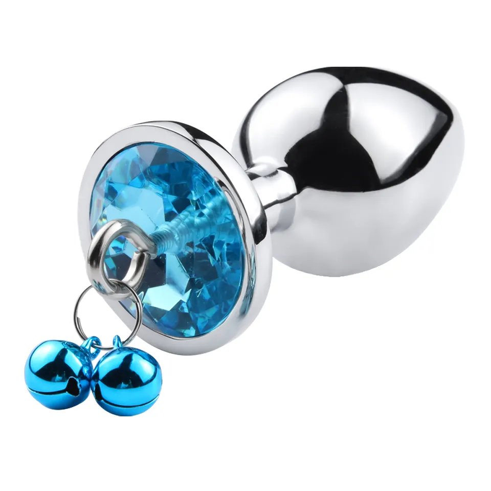 Bells Adult Toys Metal Butt Plug with Leash Aluminium Alloy Anal Sex Toys for Men and Women Juguetes Sexuales