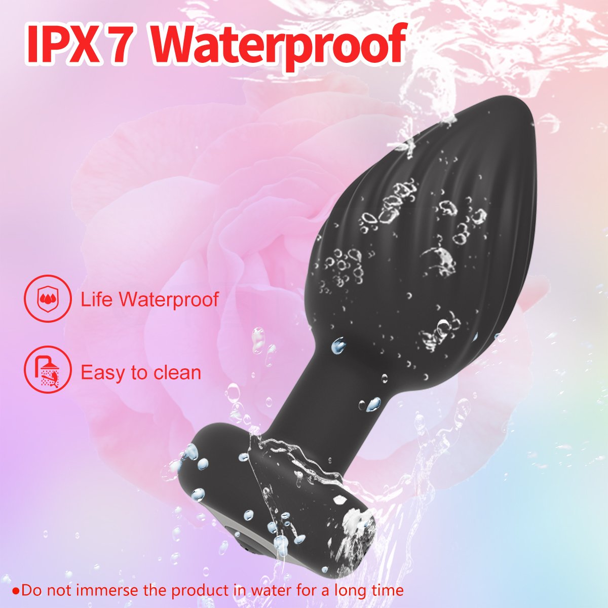 Male And Female Vibration Masturbation Tools Double Ring Remote Control Telescopic Butt Anal Plug Prostate Massager