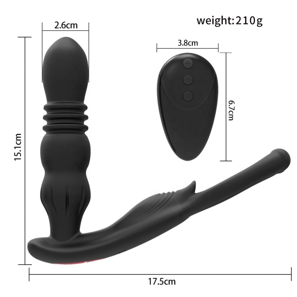 Girlspower Anal Beads Prostate Vibrator Remote Control Expandable Anal Plug Expandable Silicone Ball Squeezer Masturbator