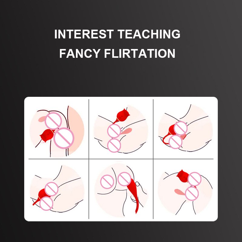 2 in 1 Rose Clitoral Sucking Love Egg Thrusting Vibrator Rose Sex Toy Suction Stimulator Vibrating Adult Sex Toys for Women