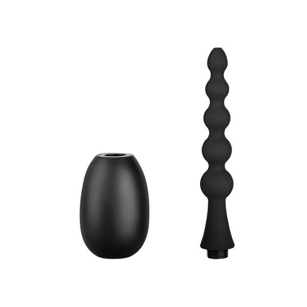 5 Beads anus douche nozzle silicone anal douche cleaner