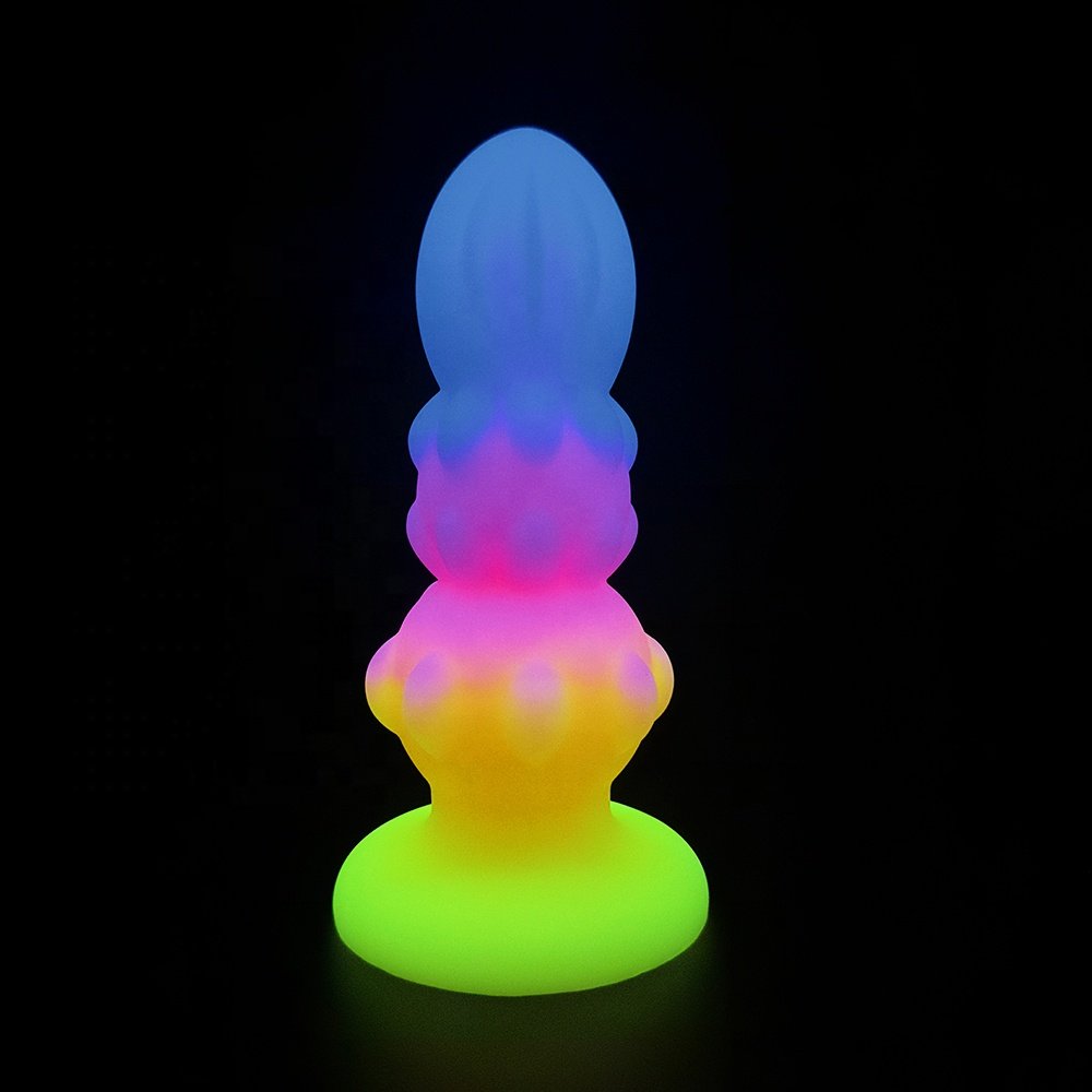 Factory Direct Sale Soft Colorful Silicone Anal Plug Butt Toy for Adults Large Huge Thrusting Anal Sex Toy for Men Sexy Toys