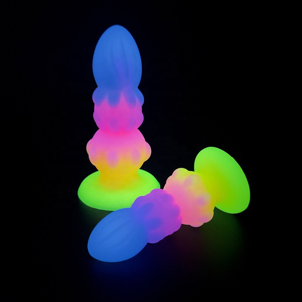 Factory Direct Sale Soft Colorful Silicone Anal Plug Butt Toy for Adults Large Huge Thrusting Anal Sex Toy for Men Sexy Toys