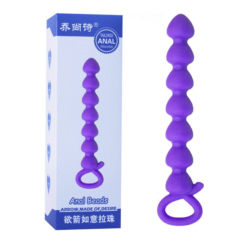 Soft Silicone Adult Anal Toys for Anus Massager Butt Plug Heart Shaped Anal Beads sex toys