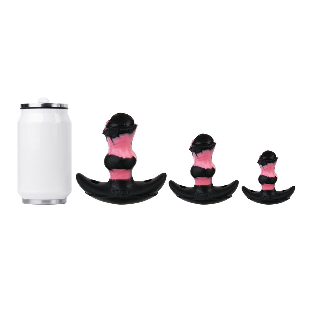 YOCY Fox Tail silicone horse dildo Anal Plug,Strap-On Large Anal Plug for Interchangeable Fox Prostate Adult Sex Toy Stimulator