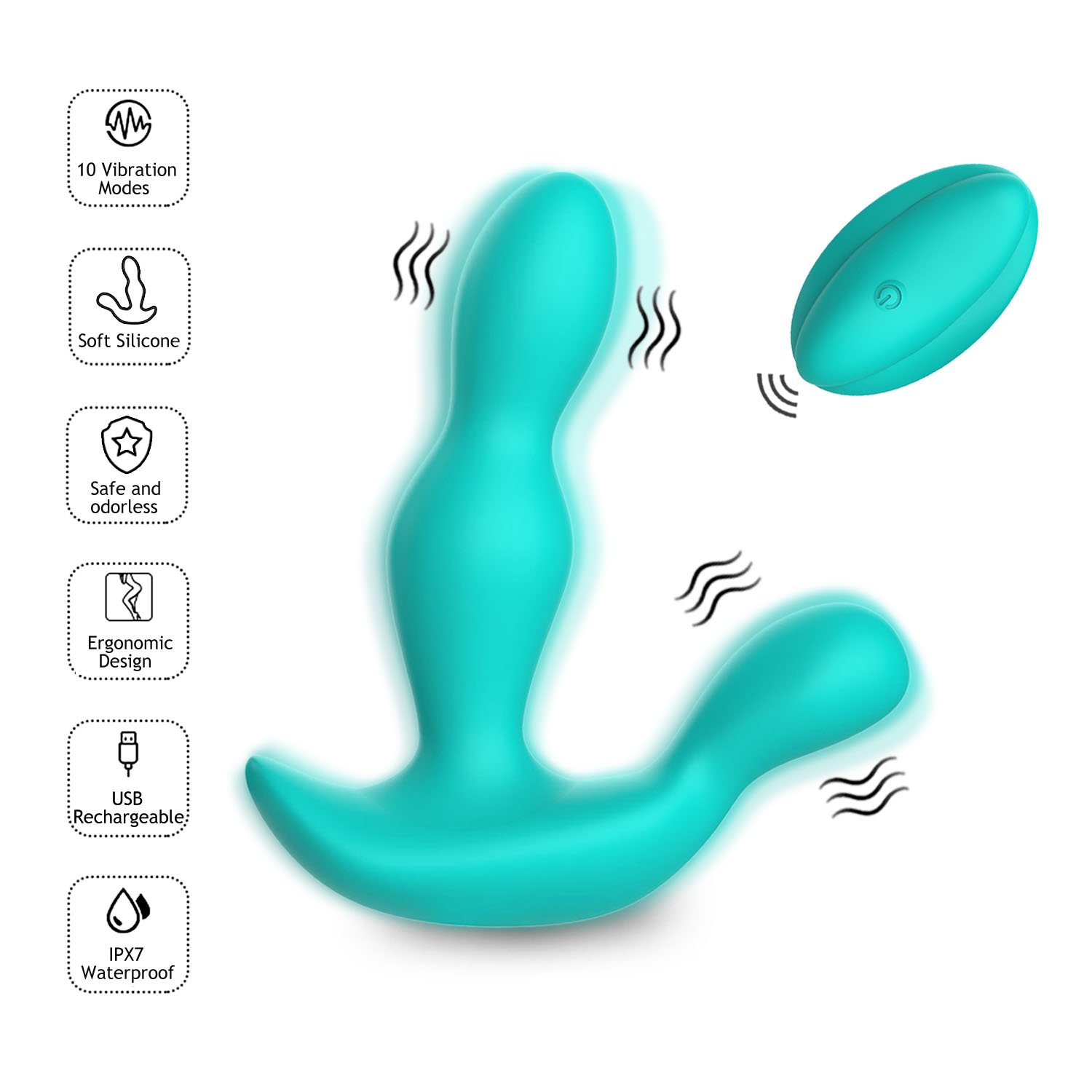 Wireless Remote Control Best Home Gay Anal Toys Plug Prostate Massager Vibrate Masturbator Sex Tool for Couple