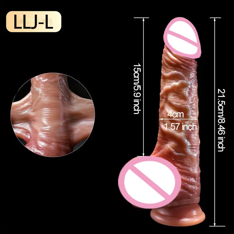 Realistic Dildos for Women Skin Sliding Foreskin Testicles Dildo Anal Vaginal Stimulation Strapon Big Penis Sex Toys for Woman