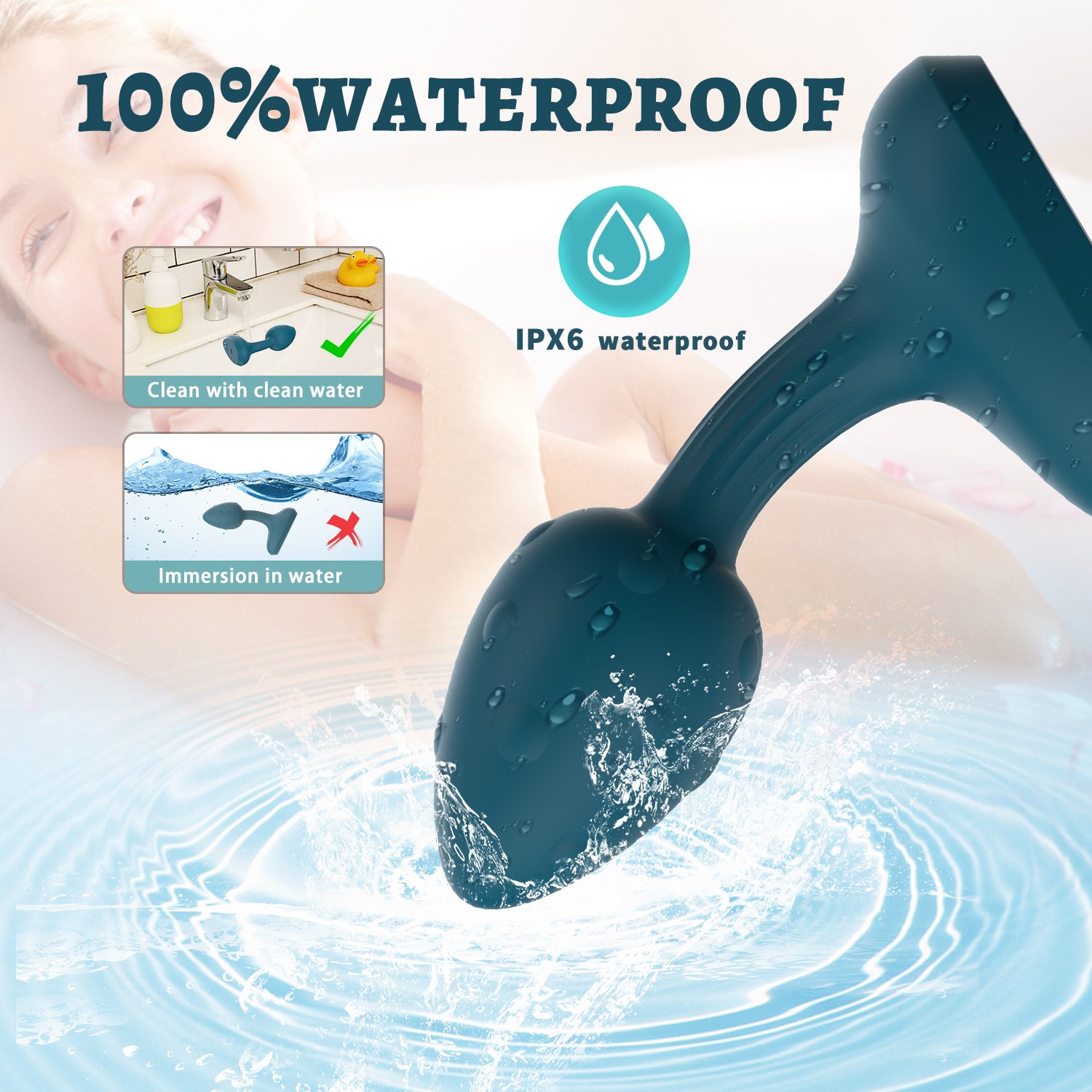 ShinePep Factory Sale Silicone Remote Control Prostate Massager Vibrator Anal Sex Toys Butt Plug For Man Anal Plug