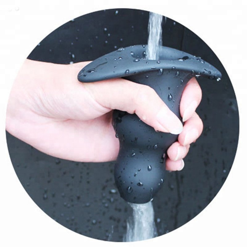 Hollow Silicone Anus Peeper SM Prostate Massage Butt Plug Enema Anal Beads Sex Toys