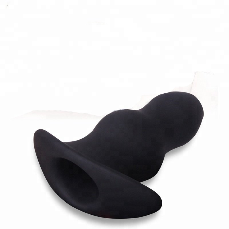 Hollow Silicone Anus Peeper SM Prostate Massage Butt Plug Enema Anal Beads Sex Toys