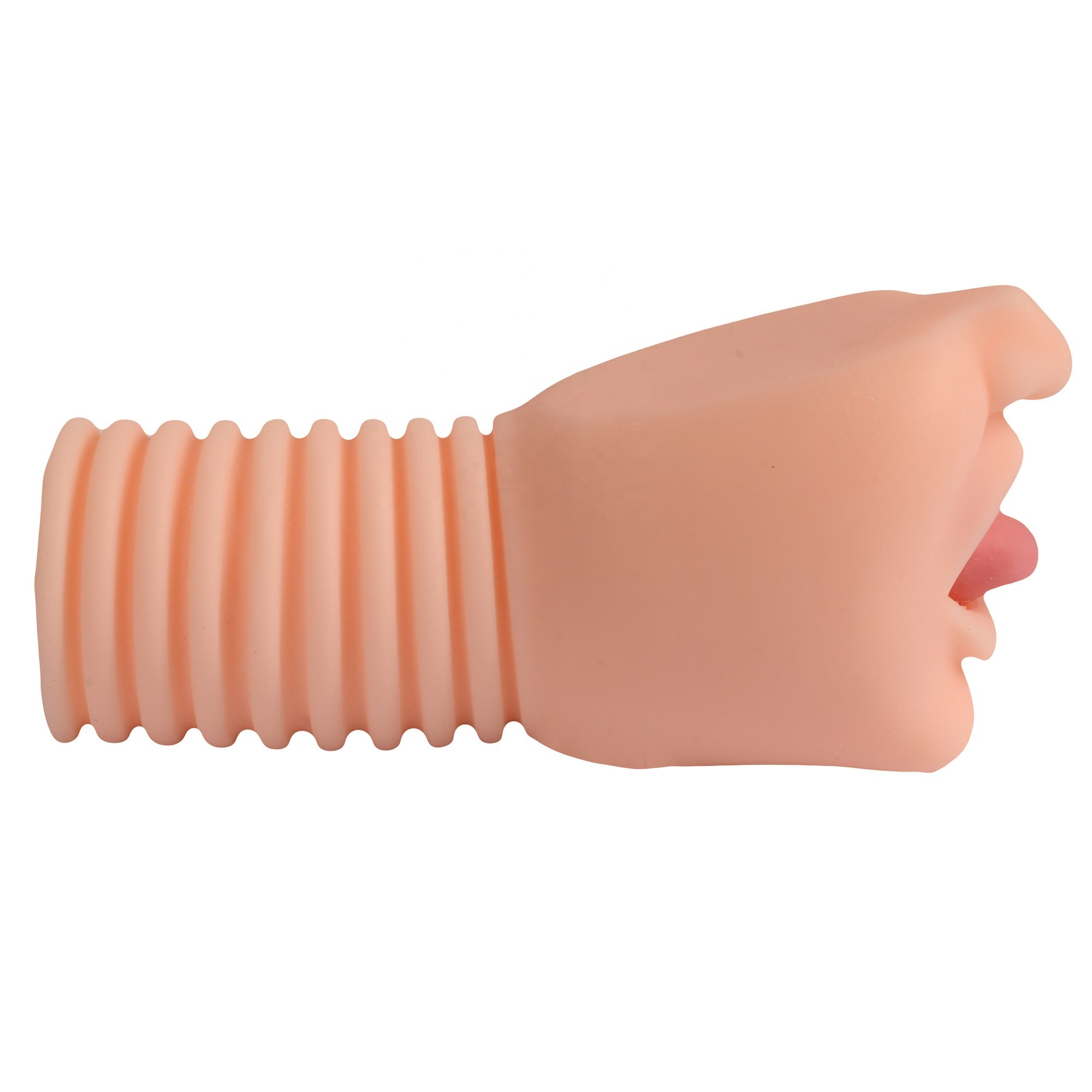 XISE Masturbation cup realistic mouth with teeth and tongue blowing work oral sex toy pocket vagina vagina man