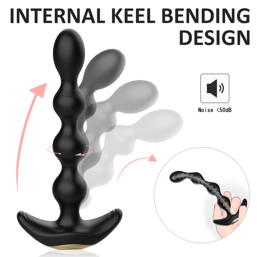 Silicone Remote Control Vaginal Vibrator Vibration Butt Plug Prostate Massager Anal Sex Toys Anal Beads