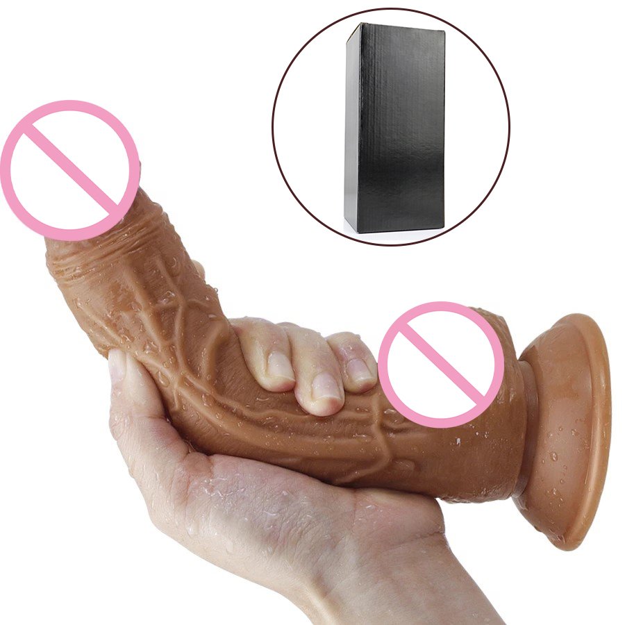 Realistic Dildo Lifelike Huge Penis with Strong Suction Cup for Hands-free for Vaginal G-spot and Anal Play dildos for men