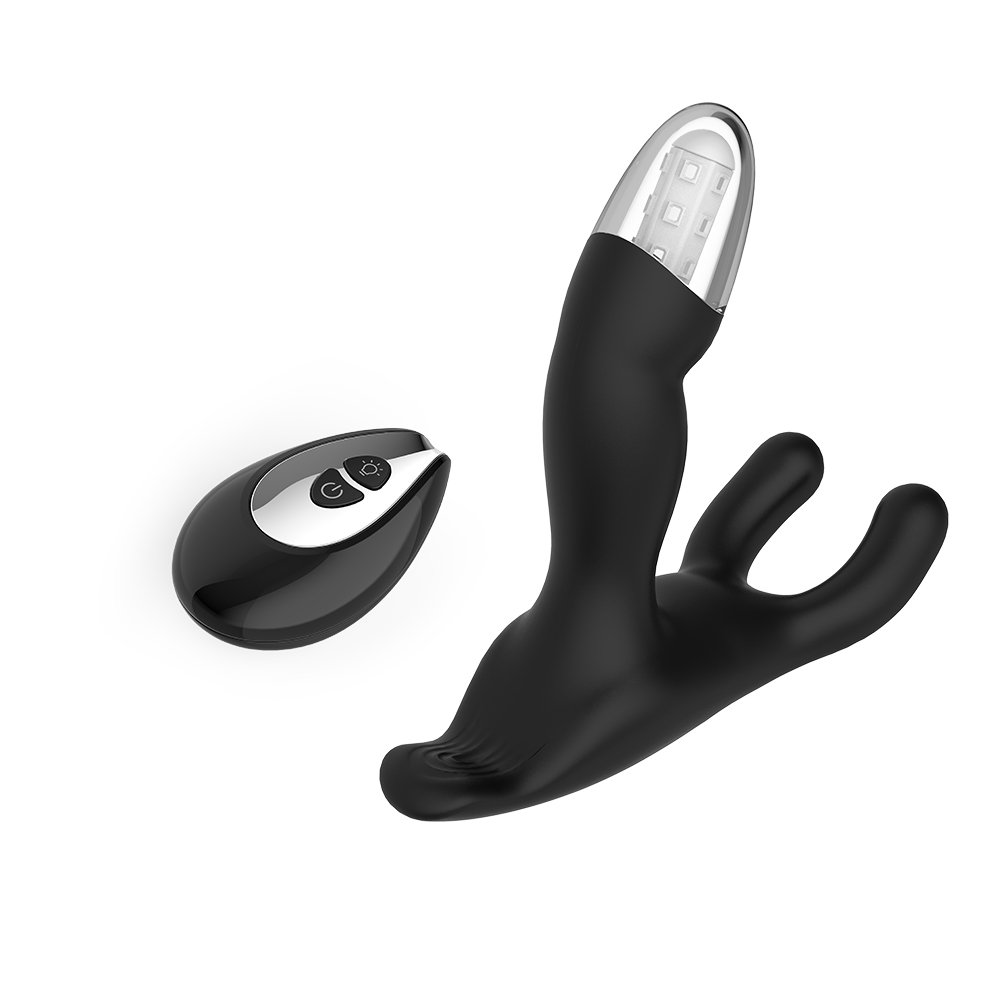 Thrusting Anal Vibrator Prostate Massager Remote Control Dual Stimulation Butt Plug Anal Sex Toys for Men Sex Toys for Women