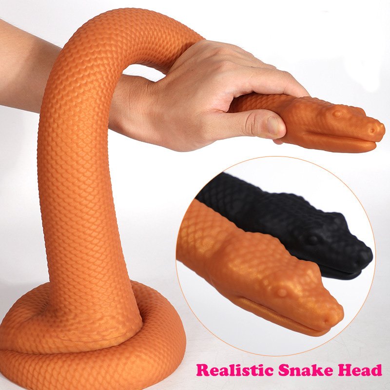 Wholesale Factory Price Extra Long and Soft Realistic Snake Animal Plug Silicone Snake-Shaped Wearable Butt Plug