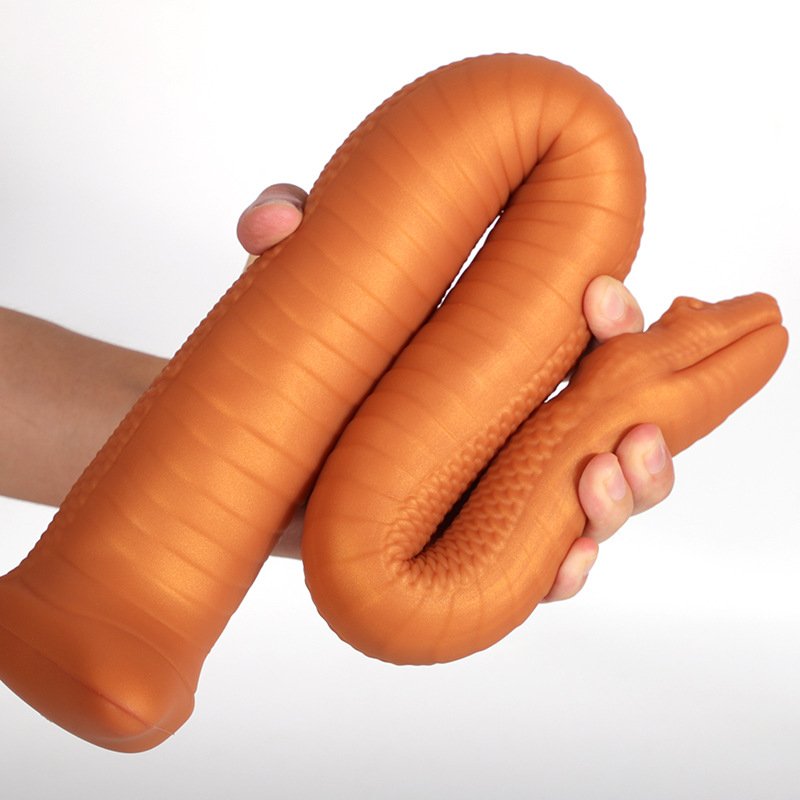 Wholesale Factory Price Extra Long and Soft Realistic Snake Animal Plug Silicone Snake-Shaped Wearable Butt Plug