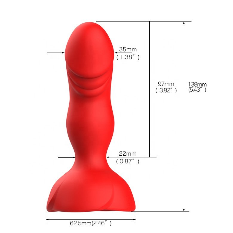 dropshipping remote control rose anal vibrator Butt Plug anal sex toys for woman and men anal massager vibrator
