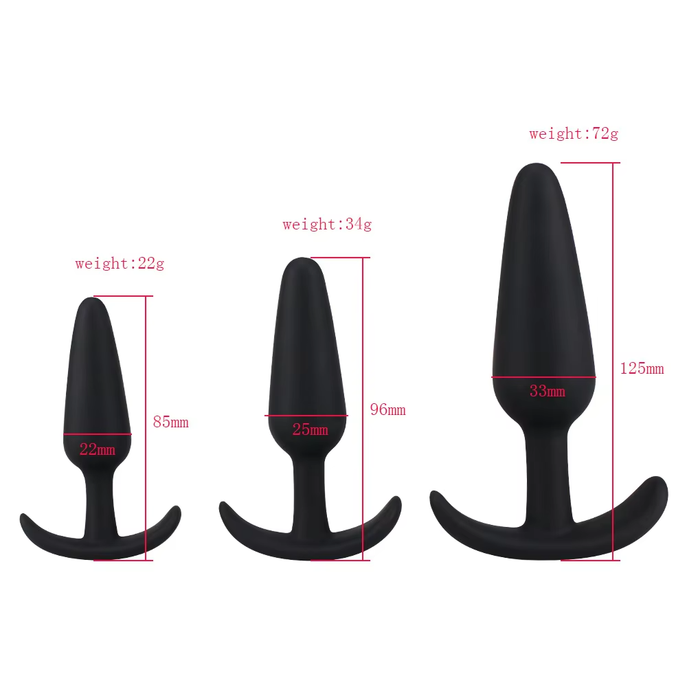 3 Sizes Anchor Silicone Anal Dildo Butt Plug Unisex Anal Trainer Anal Toys Sex Toys for Men Women Massager Adults Toys