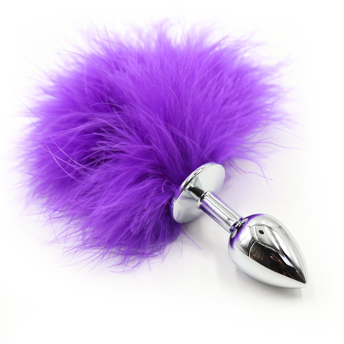 Expanding Anal Butt Plug - Sex Factory Aluminum Alloy Butt Plug Artificial Fur Tail Anal Sex Toys for Women Men Couple