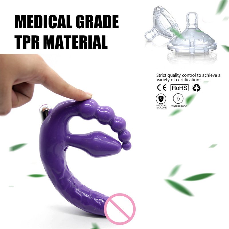 Strapless Strapon Double Dildo Penis Vibrators Sex Toys for Women 18+ Lesbian Vagina Anal Butt Plug Adult Games Erotic Products%