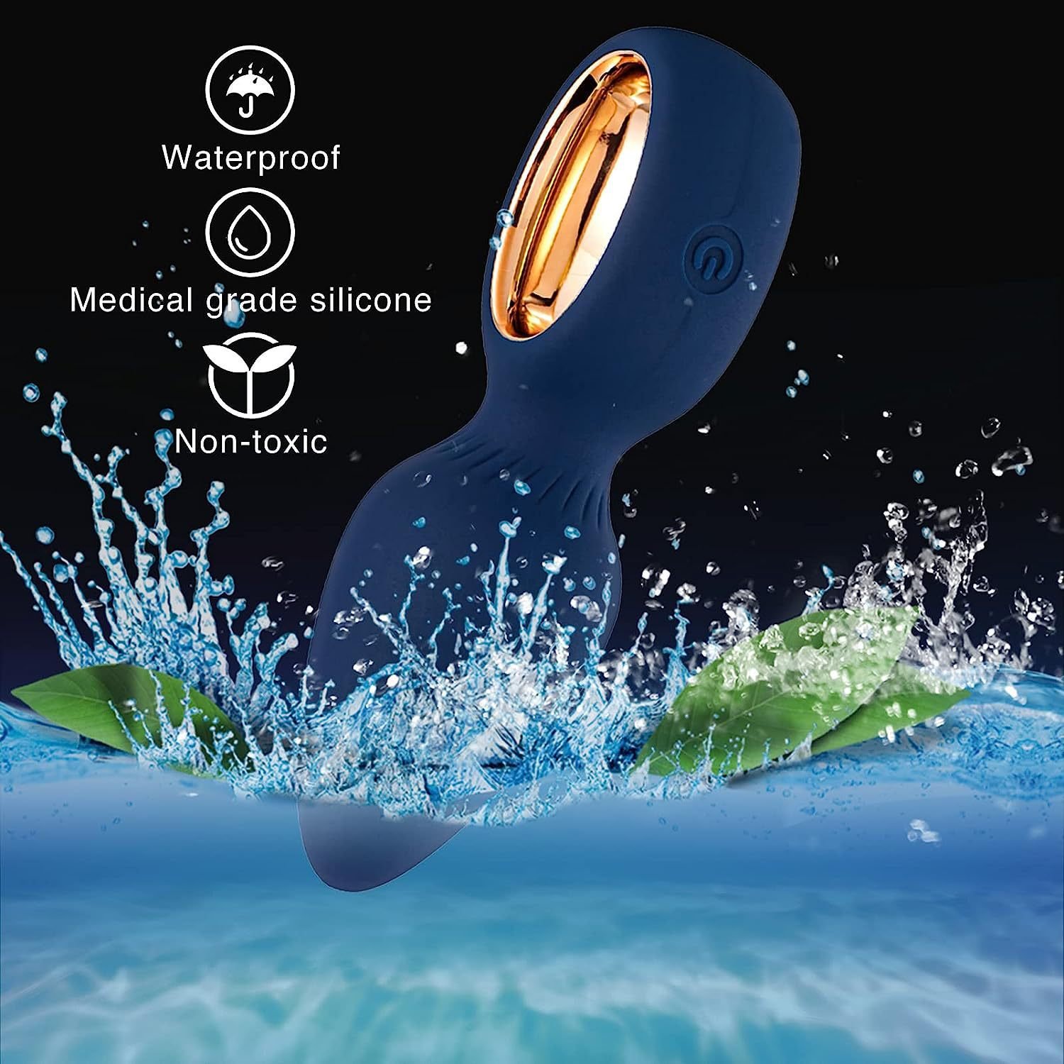 Sexfoxes OEM ODM 9 Vibration Modes Silicone Adult Couple Sex Toys Vibrating Butt Plug Anal Vaginal Plug for Women Men
