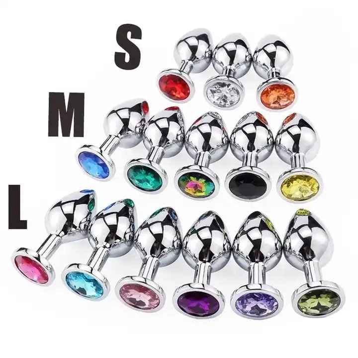 Butt Plug Jewelry Crystal Female Anal Beads Anus Dilator Intimate Metal Anal Plug S M L Anal Sex Toy For Men Women