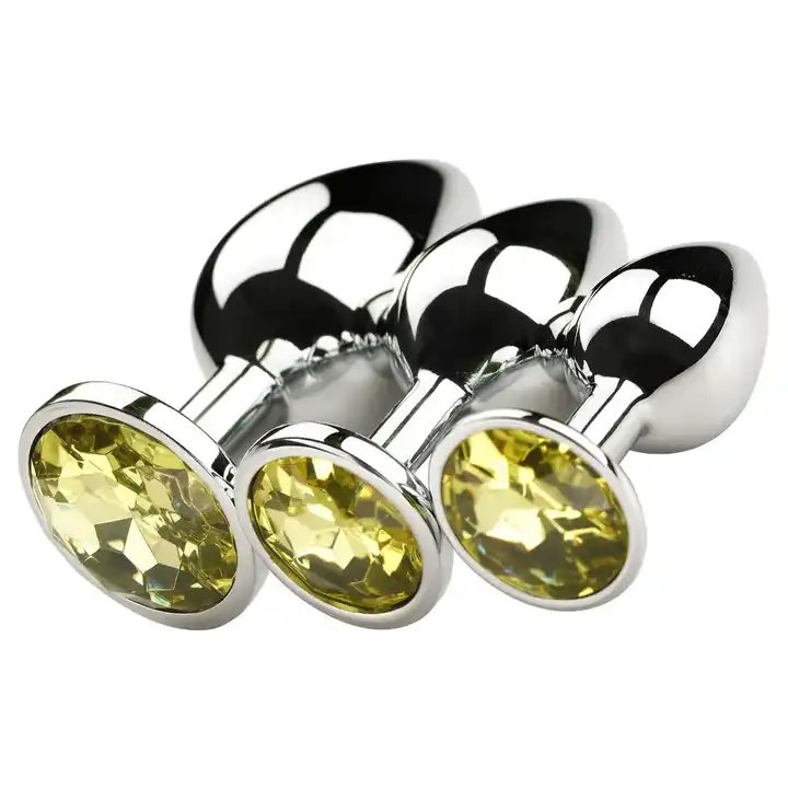 Butt Plug Jewelry Crystal Female Anal Beads Anus Dilator Intimate Metal Anal Plug S M L Anal Sex Toy For Men Women