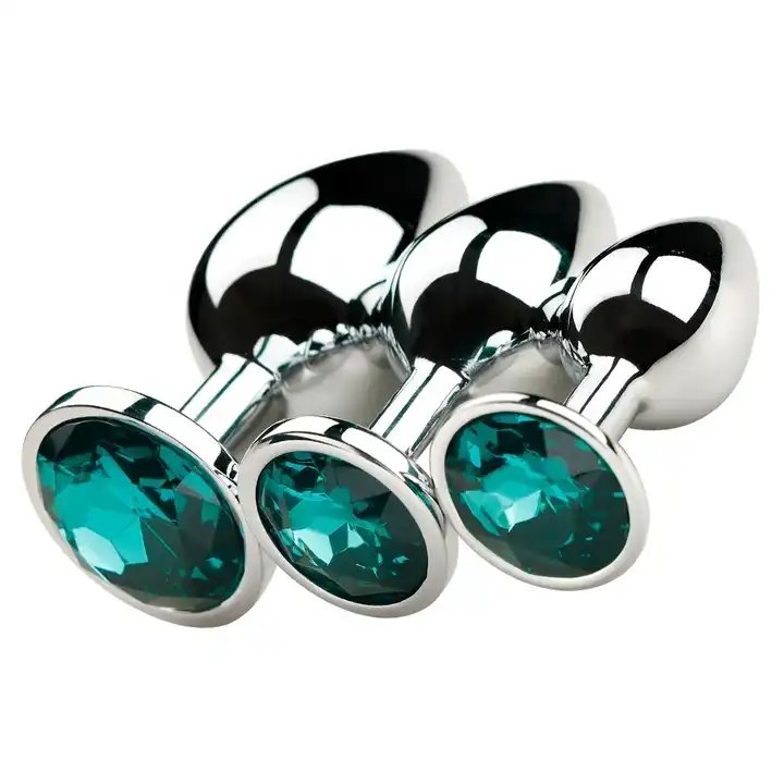 Butt Plug Jewelry Crystal Female Anal Beads Anus Dilator Intimate Metal Anal Plug S M L Anal Sex Toy For Men Women