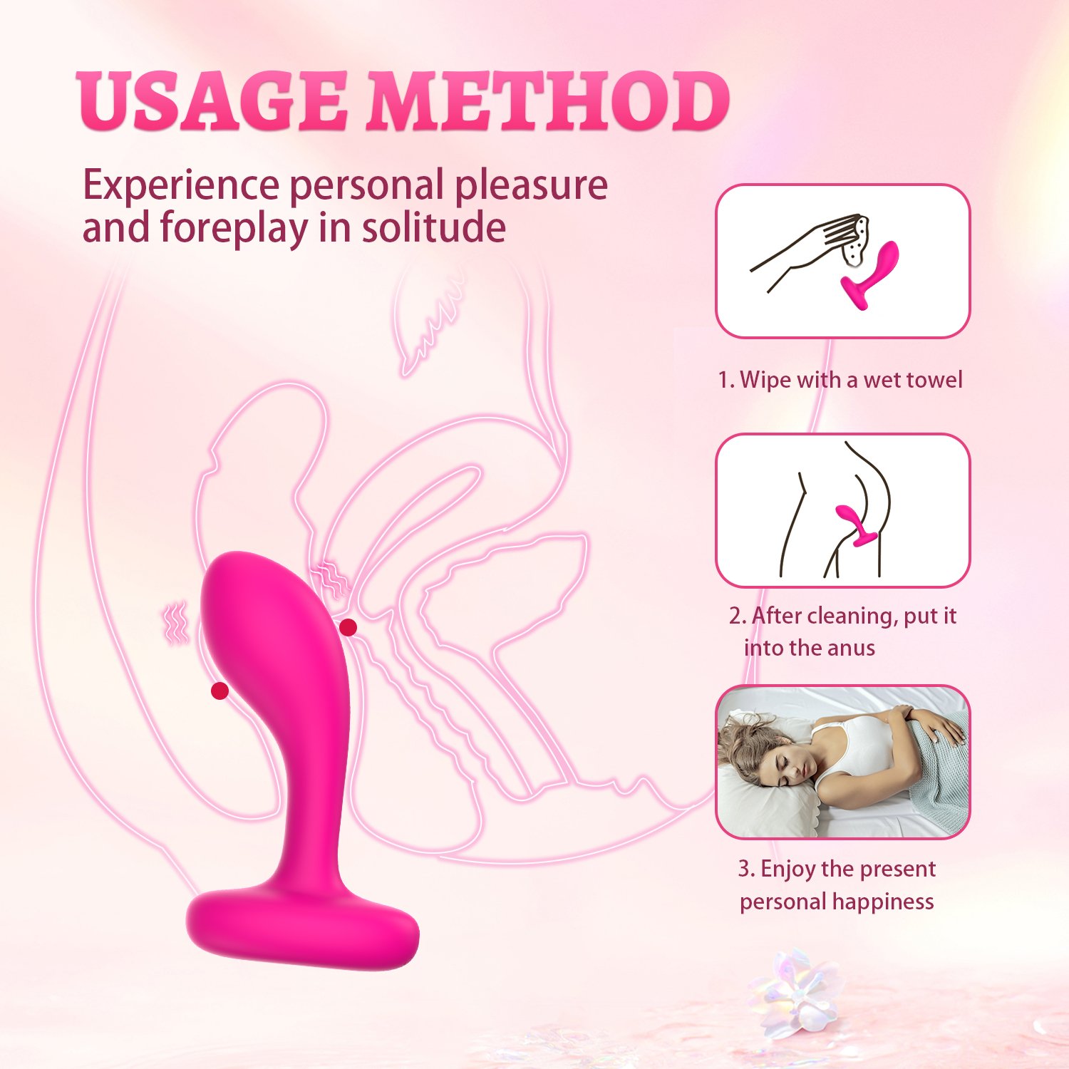 Strong Silicone Butt Plug Anal Toy for Couple Sex Anal Tail Product