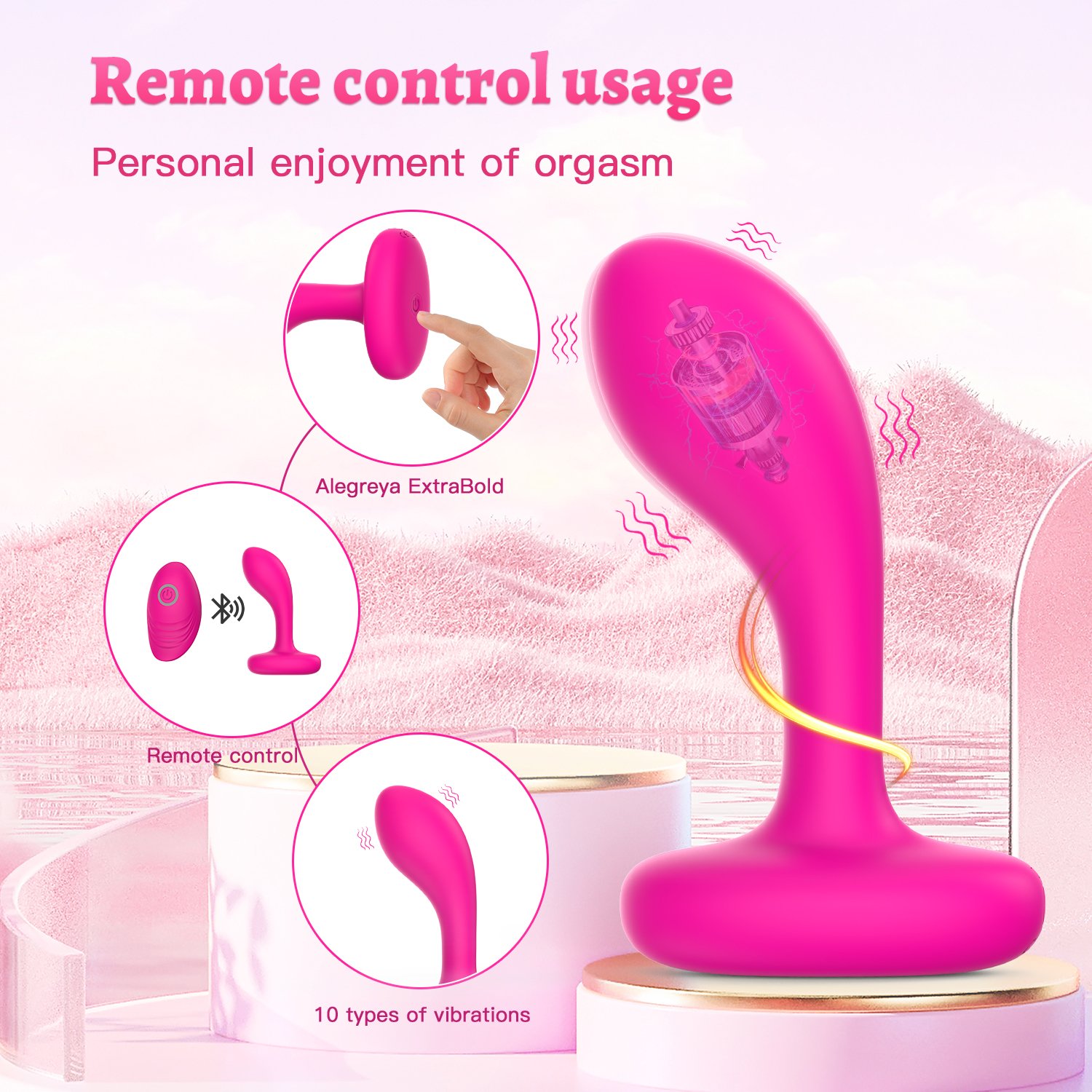 Strong Silicone Butt Plug Anal Toy for Couple Sex Anal Tail Product