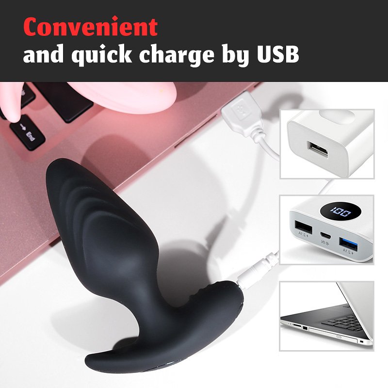 remote control Prostate Massager Anal Plug Male silicone Anal strong Vibrator sex toys for men