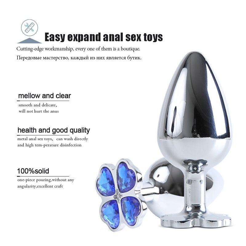 Anal Plug Prostate Massager Metal Stainless Steel Butt Plug Trainer Stimulator Masturbation Adults Sex Toys For Men Women Gay SM