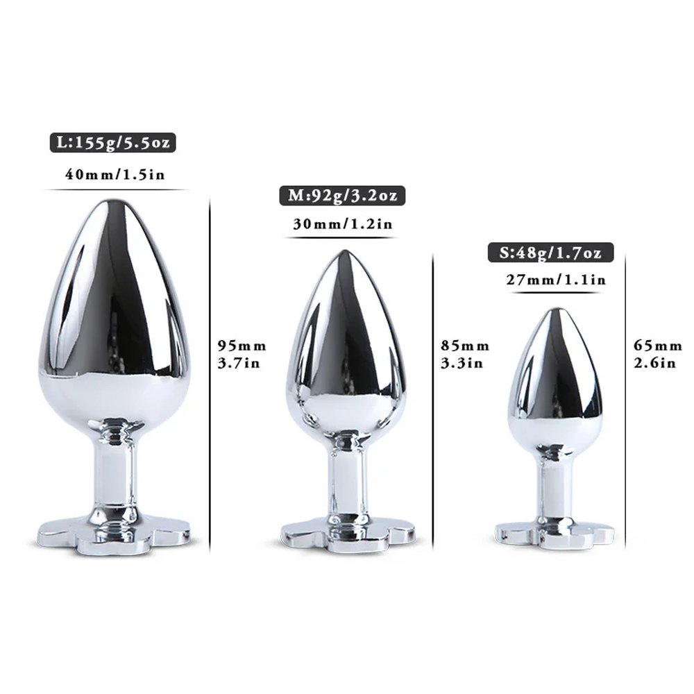 Anal Plug Prostate Massager Metal Stainless Steel Butt Plug Trainer Stimulator Masturbation Adults Sex Toys For Men Women Gay SM