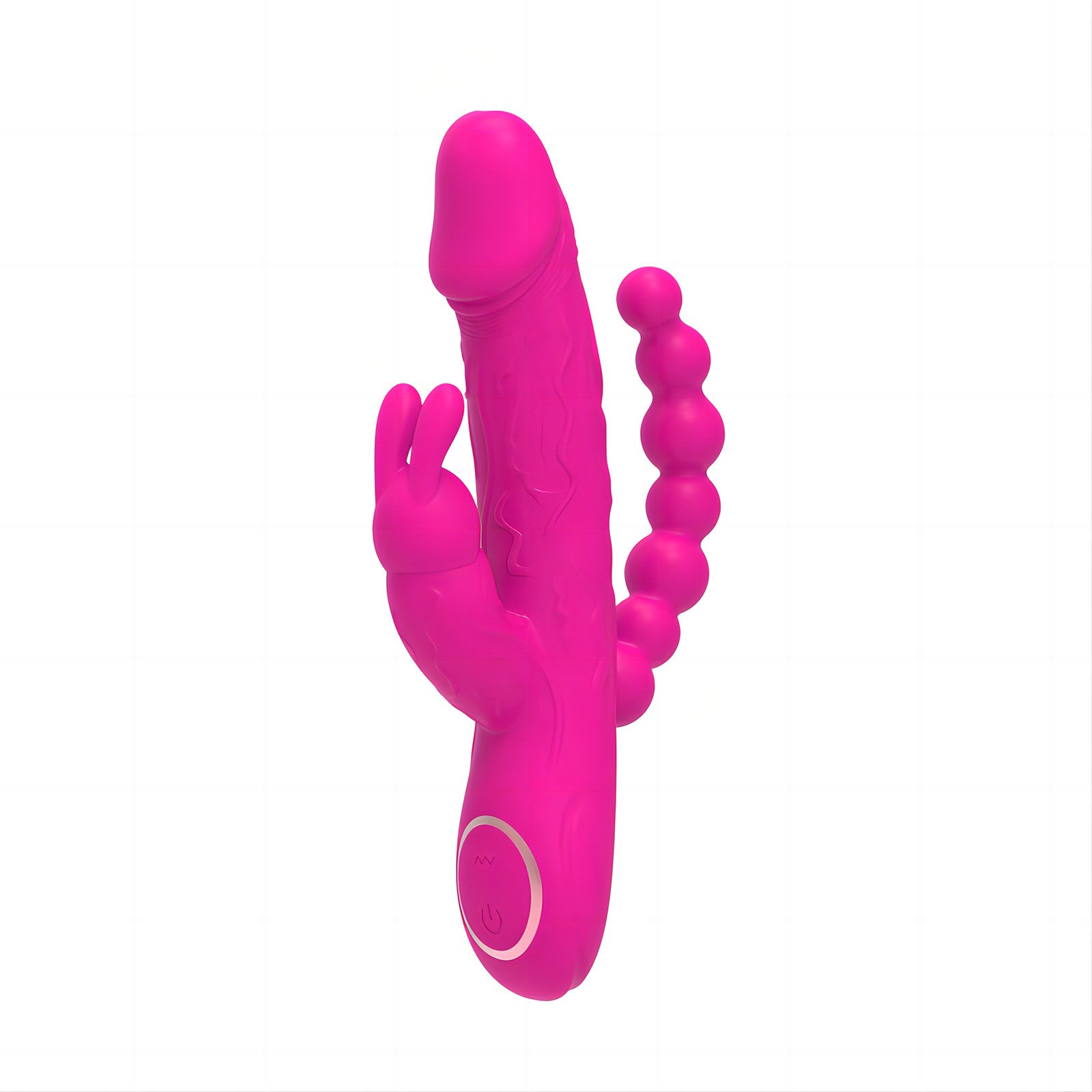 Double 10 Vibration Modes Vaginal Anal Beads Vibrator Clitoris Nipple Stimulator Massager Rabbit G Spot Dildo Vibrator for Women