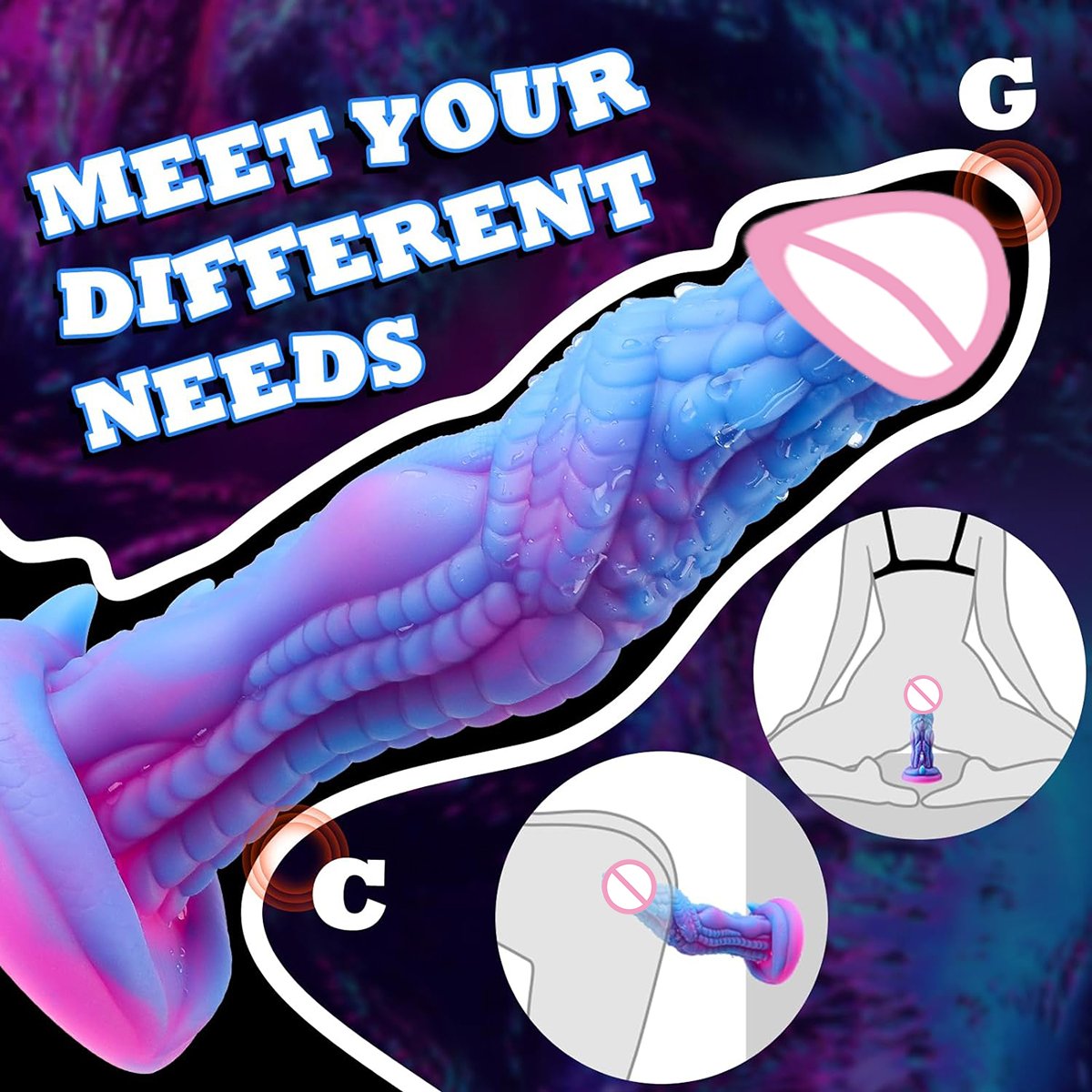 Realistic Monster Dildo for Women Huge Thick Anal with Strong Suction Cup Fantasy Silicone G Spot Adult Sex Toys for Women Men
