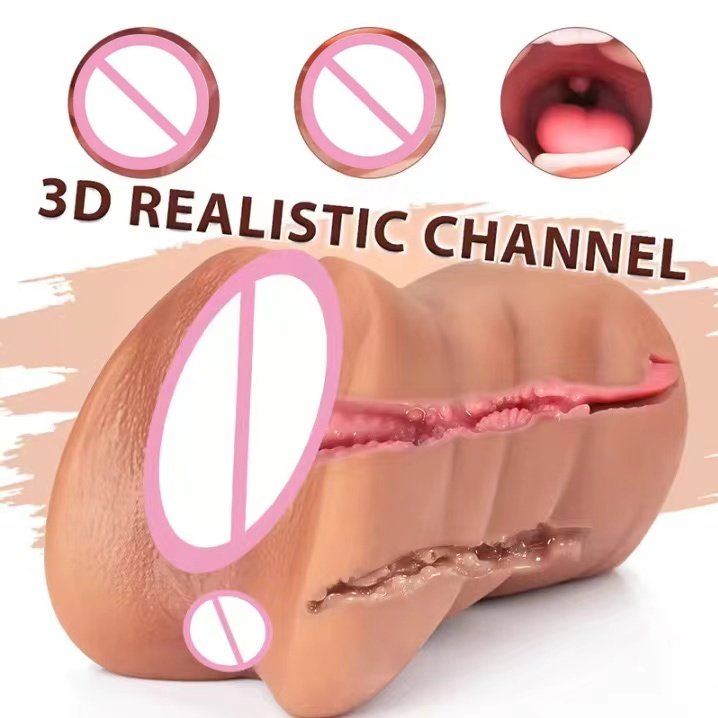 Hot Sale Male Masturbation 3-in-1 Silicone Dolls Female Vaginal Mouth Anal Realistic Dolls Male Masturbation Cup Adult Sex Toys