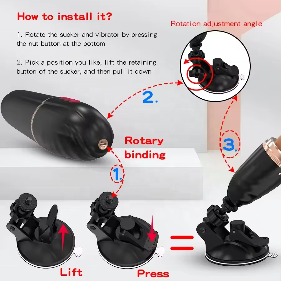 Remote Control G-spot Clitoral Anal Stimulation Realistic Big Dildo Hands-free Automatic Thrusting Vibrating Sex Dildo Machine