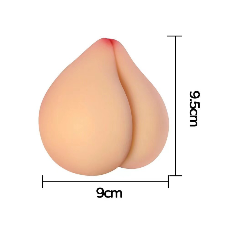 Waterproof Peach-shaped TPE Masturbator Cup Honey Peach Breast Simulator Vaginal Anal Sex Male Masturbator Decompression Sex Toy