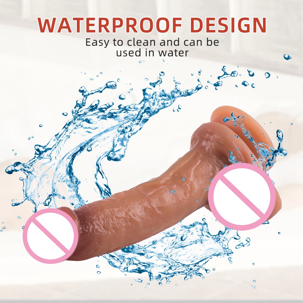 Realistic Dildo Liquid Silicone Huge Penis With Suction Cup Sex Toys for Woman Anal Masturbator