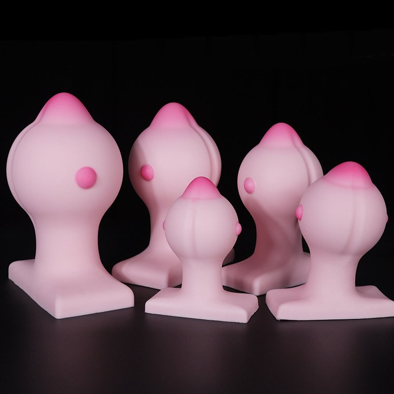 Liquid Silicone Nipple Stud Anal Plug