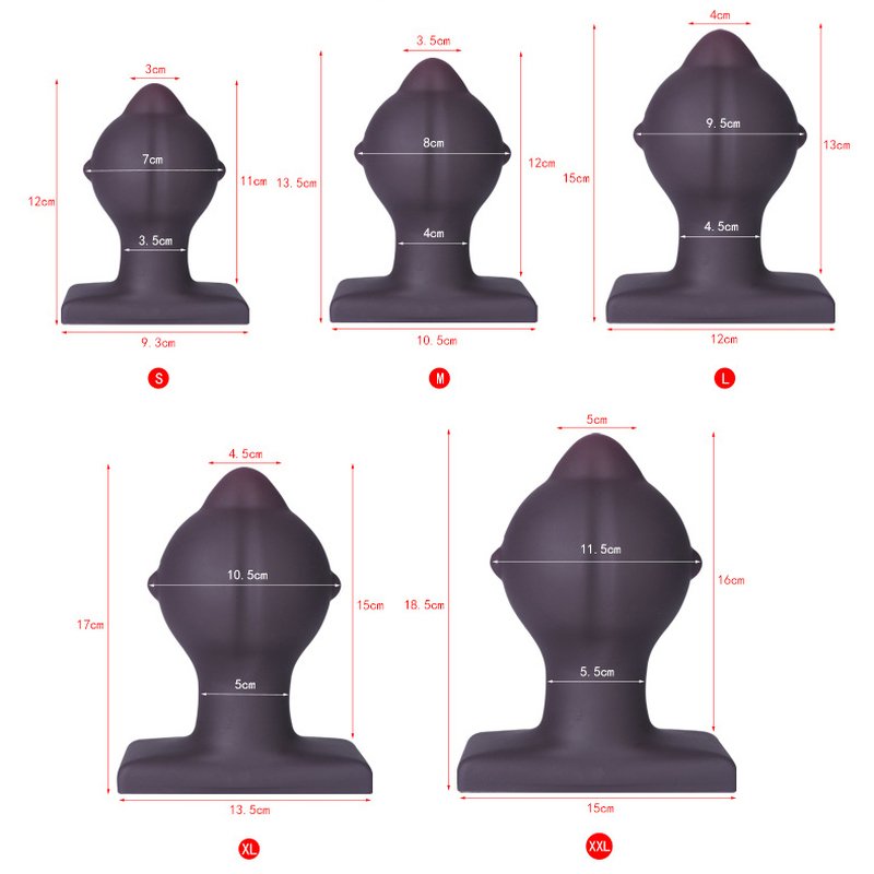 Liquid Silicone Nipple Stud Anal Plug