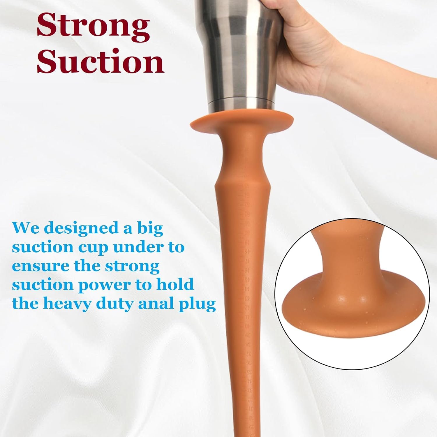 Super Long 24 inches Horse Tail Silicone Soft Large Anal Dildo Plug, Huge Anal Sex Toys for Anus Vagina Stimulation Erotic Play