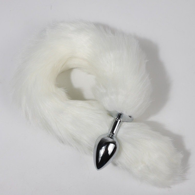 Multi-Color Adult Anal Sex Toys Artificial Metal Fox Tail Plug