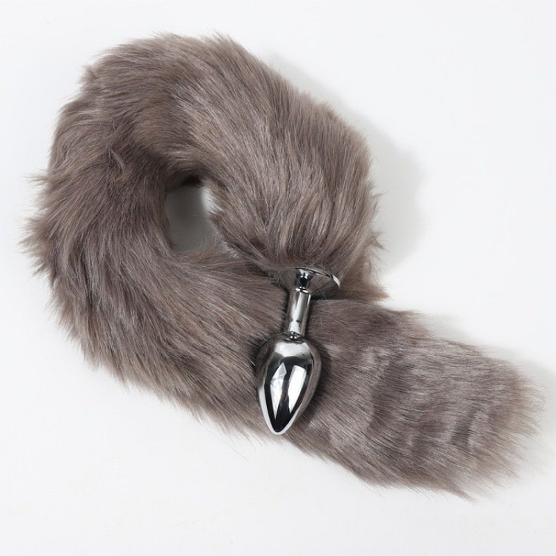 Multi-Color Adult Anal Sex Toys Artificial Metal Fox Tail Plug