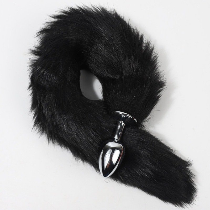 Multi-Color Adult Anal Sex Toys Artificial Metal Fox Tail Plug