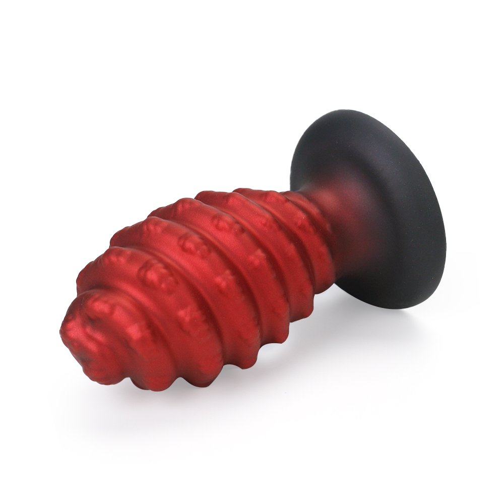 New Design Large Soft Silicone Adult Butt Plug Set Red Thrust Butt Toy Sexy Anal Sex Dildo Unisex Adult Sex Toy